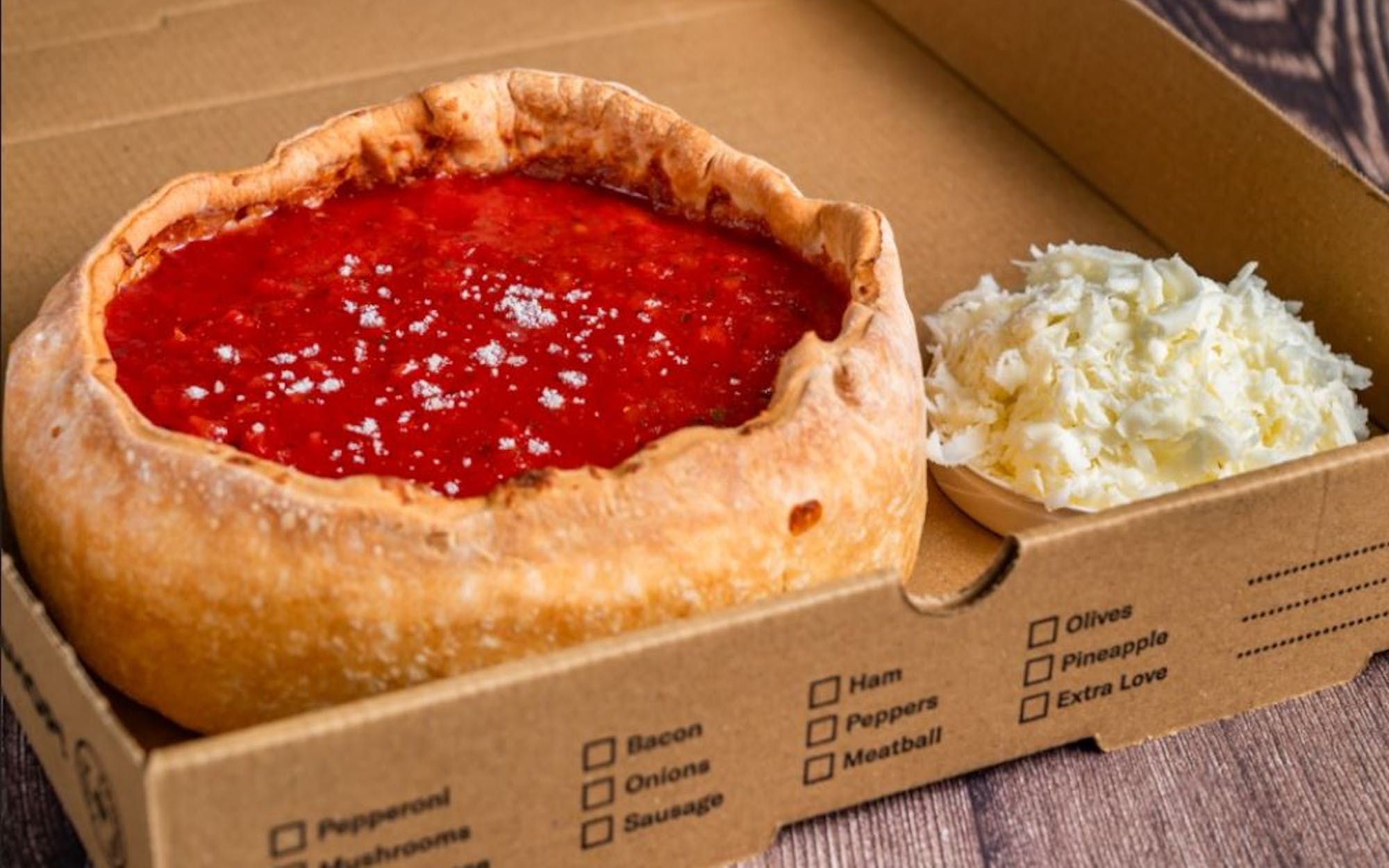 Cheese Chicago Deep Dish Pizza